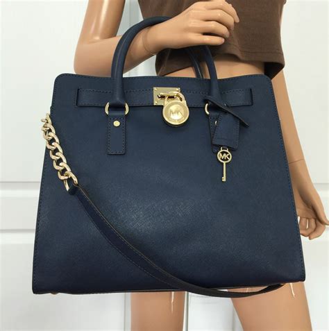 michael kors navy blue handbag large zip around|Michael Kors outlet blue purse.